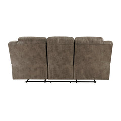 Hazen Brown Double Reclining Sofa - Ornate Home