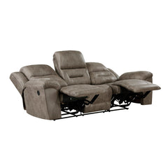 Hazen Brown Double Reclining Sofa - Ornate Home