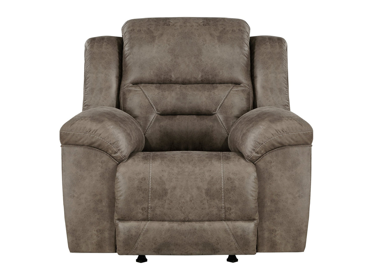 Hazen Brown Rocker Reclining Chair - Ornate Home