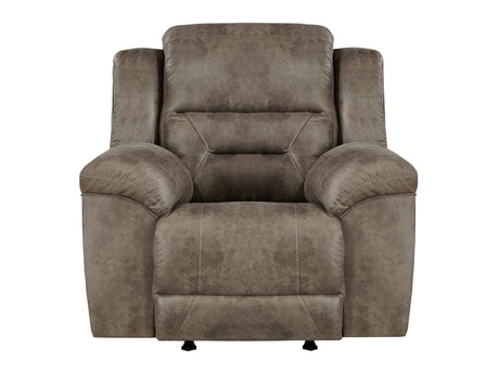 Hazen Brown Rocker Reclining Chair - Ornate Home