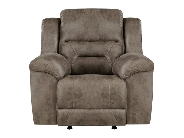 Hazen Brown Rocker Reclining Chair - Ornate Home