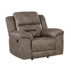 Hazen Brown Rocker Reclining Chair - Ornate Home