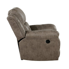 Hazen Brown Rocker Reclining Chair - Ornate Home