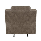 Hazen Brown Rocker Reclining Chair - Ornate Home
