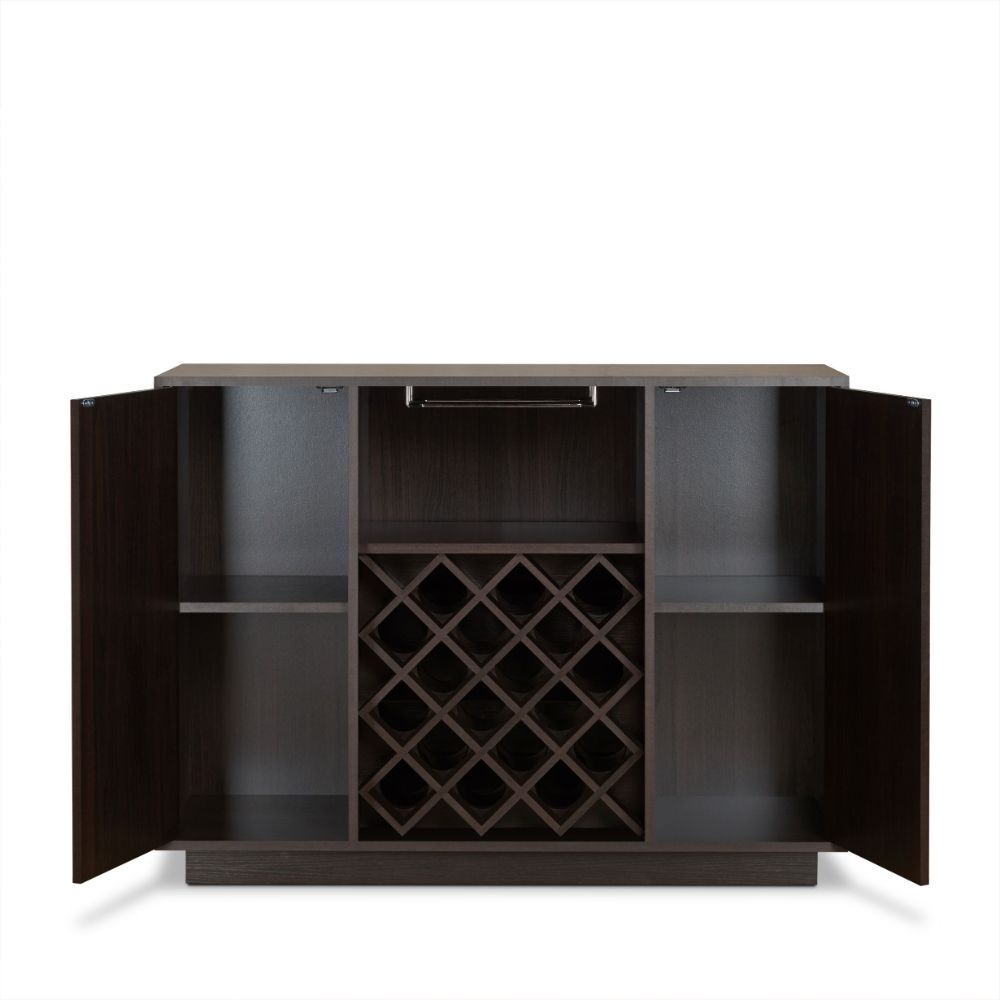 Hazen Espresso Wine Cabinet SKU: 72605 - Ornate Home