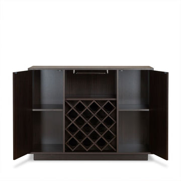 Hazen Espresso Wine Cabinet SKU: 72605 - Ornate Home