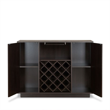 Hazen Espresso Wine Cabinet SKU: 72605 - Ornate Home
