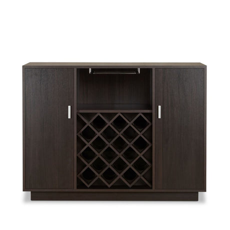 Hazen Espresso Wine Cabinet SKU: 72605 - Ornate Home