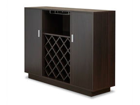 Hazen Espresso Wine Cabinet SKU: 72605 - Ornate Home