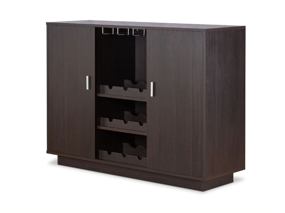 Hazen Espresso Wine Cabinet SKU: 72615 - Ornate Home
