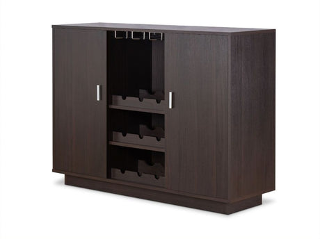 Hazen Espresso Wine Cabinet SKU: 72615 - Ornate Home