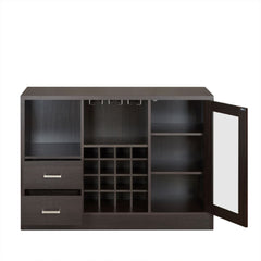 Hazen Espresso Wine Cabinet SKU: 72640 - Ornate Home