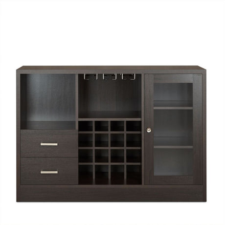 Hazen Espresso Wine Cabinet SKU: 72640 - Ornate Home