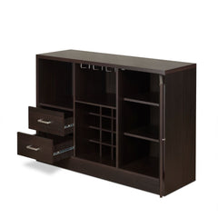 Hazen Espresso Wine Cabinet SKU: 72640 - Ornate Home