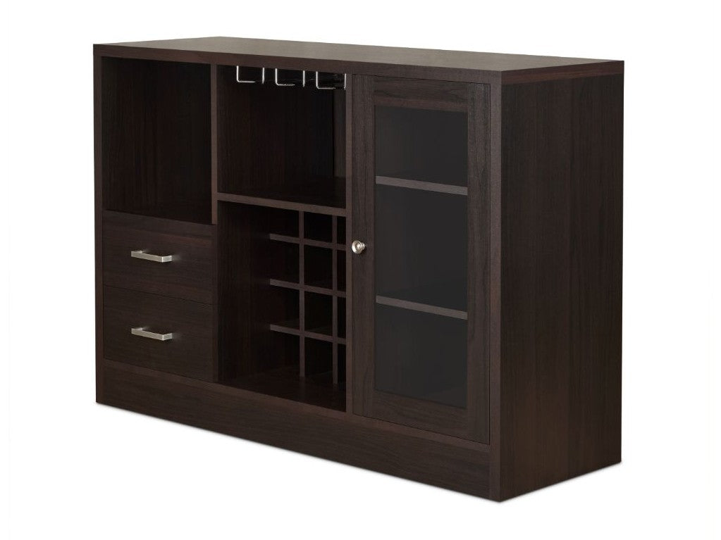 Hazen Espresso Wine Cabinet SKU: 72640 - Ornate Home