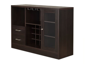Hazen Espresso Wine Cabinet SKU: 72640 - Ornate Home