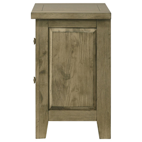 Hazlewood Vineyard Oak 2-drawer Nightstand Bedside Table - Ornate Home