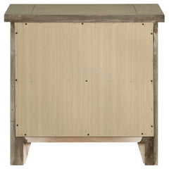 Hazlewood Vineyard Oak 2-drawer Nightstand Bedside Table - Ornate Home