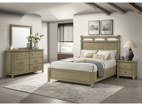 Hazlewood Vineyard Oak 4-piece Queen Bedroom Set - Ornate Home