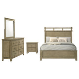 Hazlewood Vineyard Oak 4-piece Queen Bedroom Set - Ornate Home