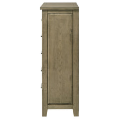Hazlewood Vineyard Oak 5-drawer Bedroom Chest of Drawers - Ornate Home