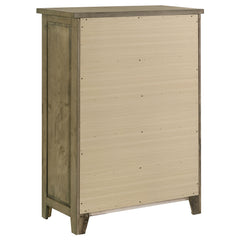 Hazlewood Vineyard Oak 5-drawer Bedroom Chest of Drawers - Ornate Home