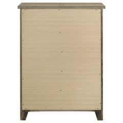 Hazlewood Vineyard Oak 5-drawer Bedroom Chest of Drawers - Ornate Home