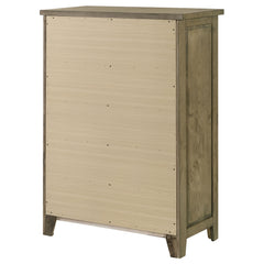 Hazlewood Vineyard Oak 5-drawer Bedroom Chest of Drawers - Ornate Home