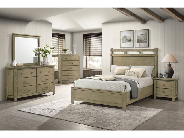Hazlewood Vineyard Oak 5-piece Eastern King Bedroom Set - Ornate Home