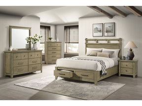 Hazlewood Vineyard Oak 5-piece Queen Bedroom Set - Ornate Home