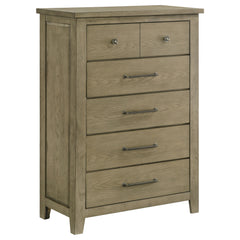 Hazlewood Vineyard Oak 5-piece Queen Bedroom Set - Ornate Home
