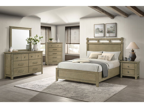 Hazlewood Vineyard Oak 5-piece Queen Bedroom Set - Ornate Home
