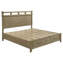Hazlewood Vineyard Oak 59-inch Eastern King Storage Bed - Ornate Home