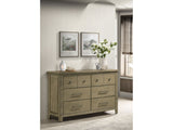 Hazlewood Vineyard Oak 6-drawer Bedroom Dresser Cabinet - Ornate Home