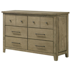 Hazlewood Vineyard Oak 6-drawer Bedroom Dresser Cabinet - Ornate Home
