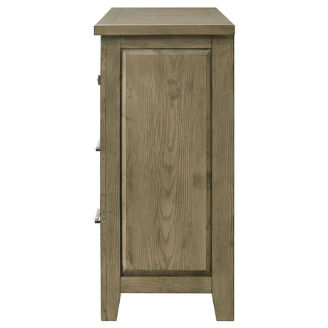 Hazlewood Vineyard Oak 6-drawer Bedroom Dresser Cabinet - Ornate Home