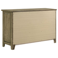 Hazlewood Vineyard Oak 6-drawer Bedroom Dresser Cabinet - Ornate Home