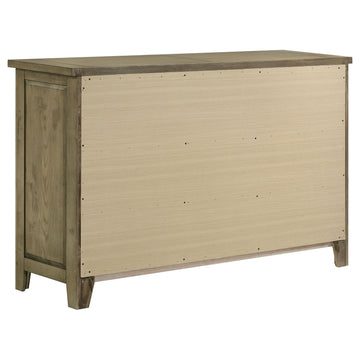 Hazlewood Vineyard Oak 6-drawer Bedroom Dresser Cabinet - Ornate Home