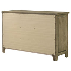 Hazlewood Vineyard Oak 6-drawer Bedroom Dresser Cabinet - Ornate Home
