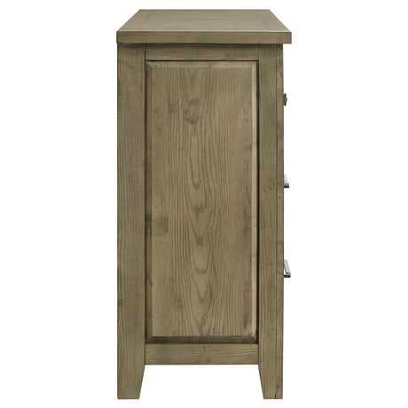 Hazlewood Vineyard Oak 6-drawer Bedroom Dresser Cabinet - Ornate Home
