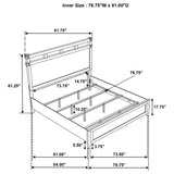 Hazlewood Vineyard Oak 61-inch Eastern King Panel Bed - Ornate Home