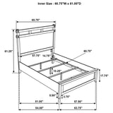 Hazlewood Vineyard Oak 61-inch Queen Panel Bed - Ornate Home