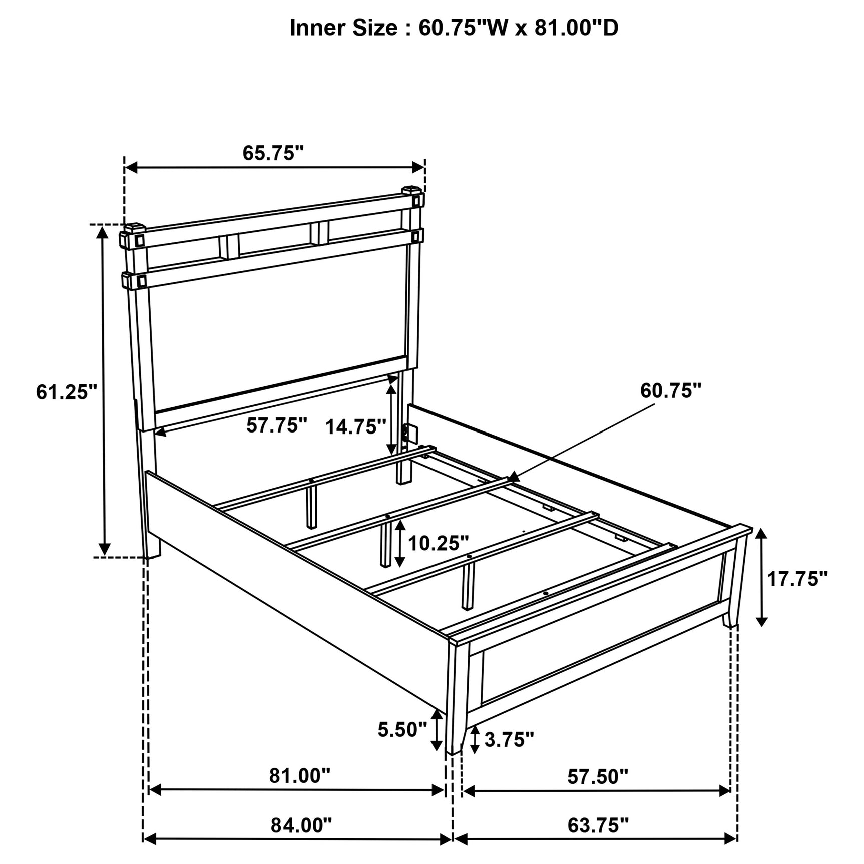Hazlewood Vineyard Oak 61-inch Queen Panel Bed - Ornate Home