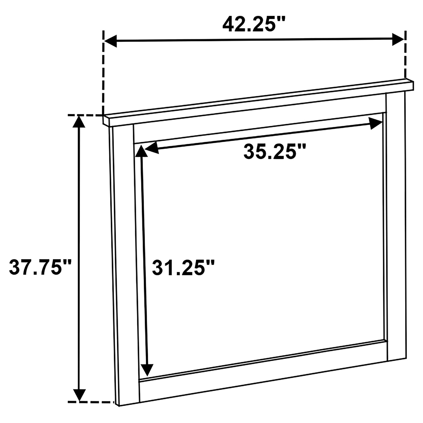 Hazlewood Vineyard Oak Dresser Mirror - Ornate Home
