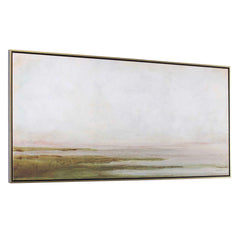 Hazy Lake Multicolor Framed Landscape Art - Ornate Home