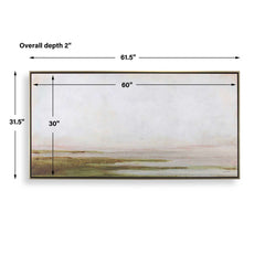 Hazy Lake Multicolor Framed Landscape Art - Ornate Home