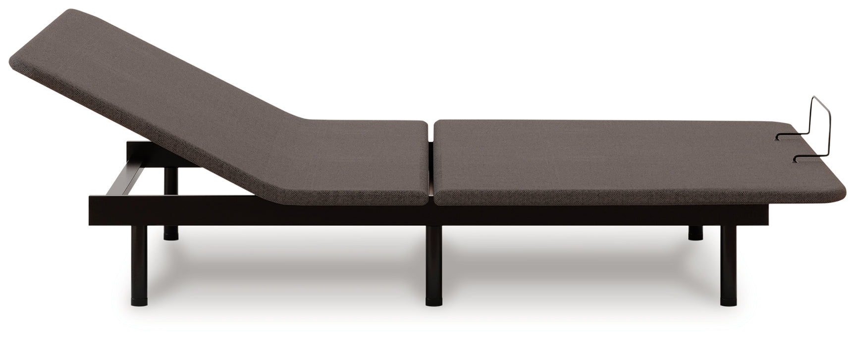 Head/Foot Model - Good Charcoal Gray Queen Adjustable Base - Ornate Home