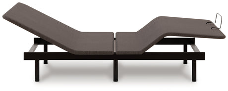 Head/Foot Model - Good Charcoal Gray Queen Adjustable Base - Ornate Home