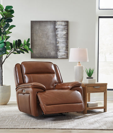 Healy Pier Chocolate Power Recliner - Ornate Home