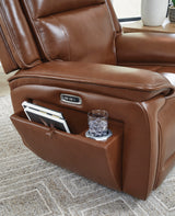 Healy Pier Chocolate Power Recliner - Ornate Home